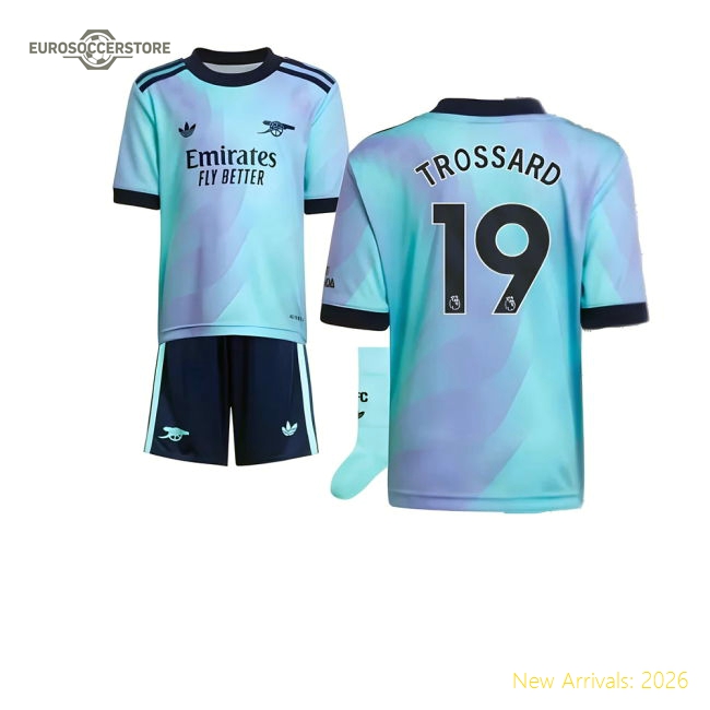 Kid-approved Arsenal Mini Jersey Trossard 2024-2025 Drycell