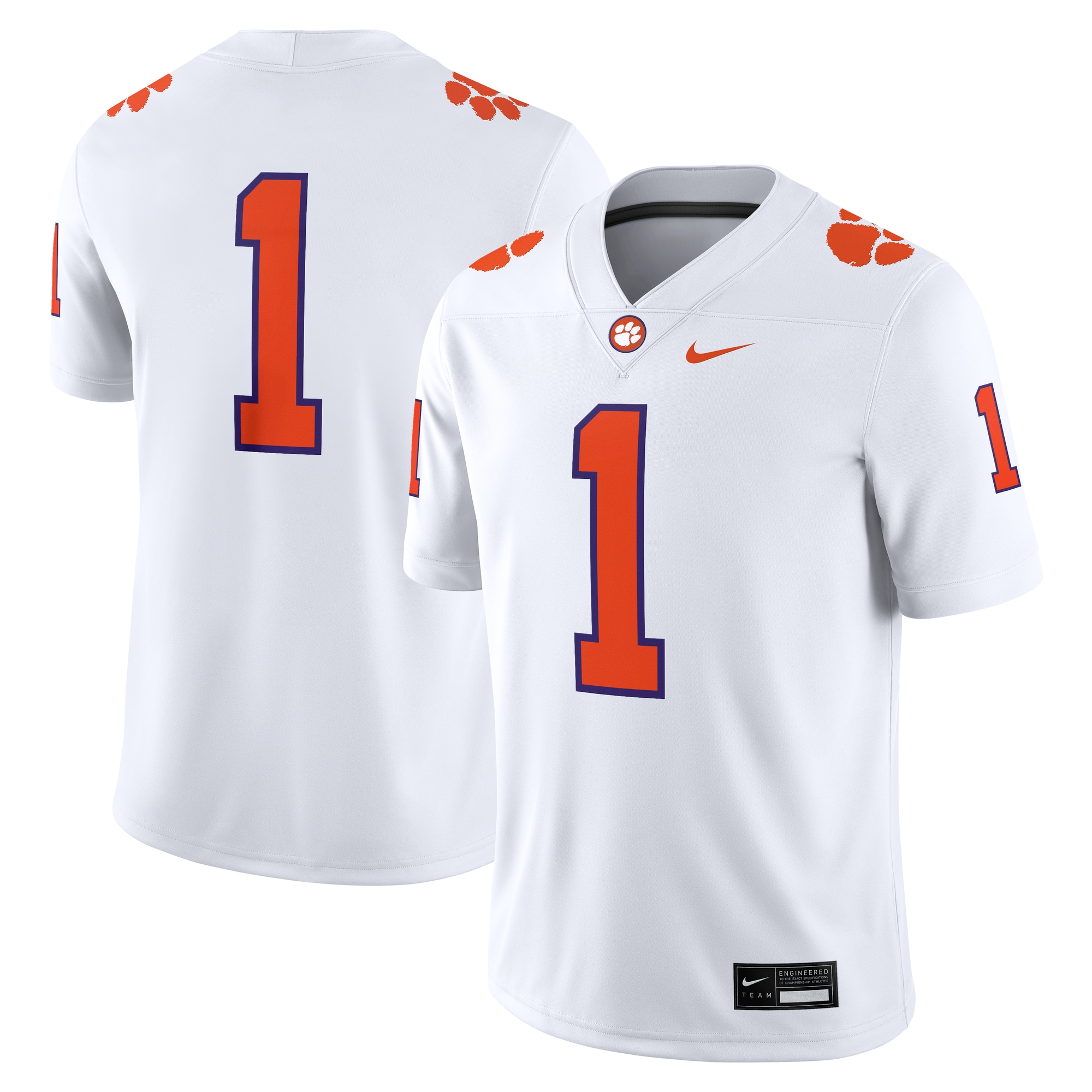 [NJP] Clemson Tigers Game Jersey - White