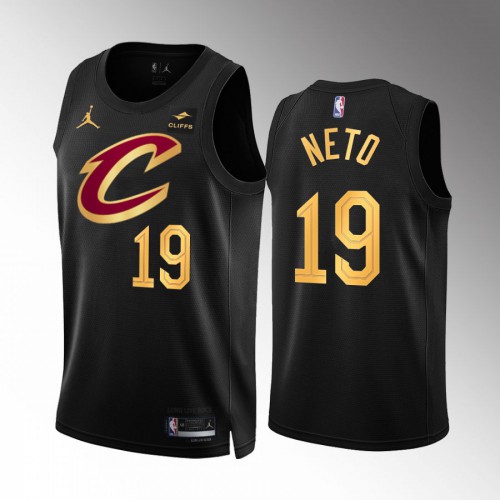 Black Nike Cleveland Cavaliers #19 Clippers Jersey - Fabric