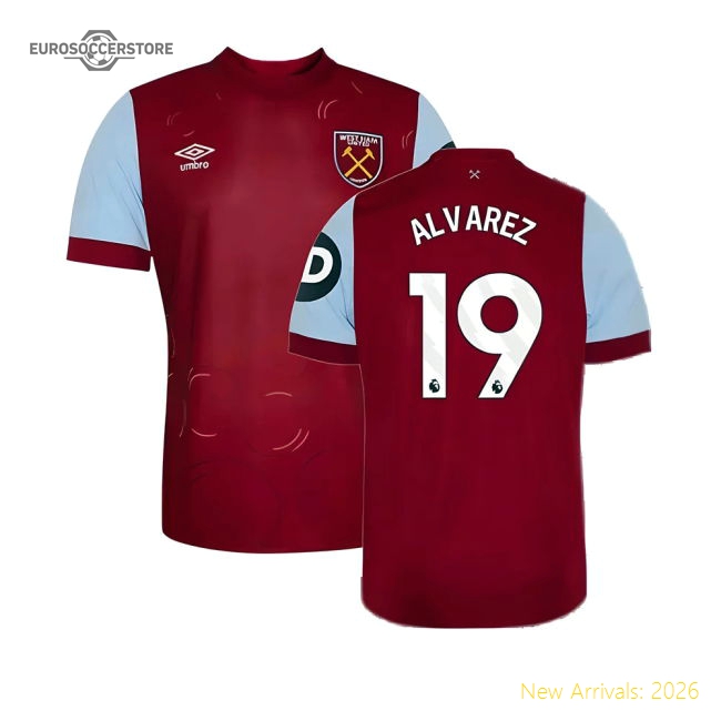 Elite 2023-2024 West Ham Home Shirt (kids) (alvarez 19)