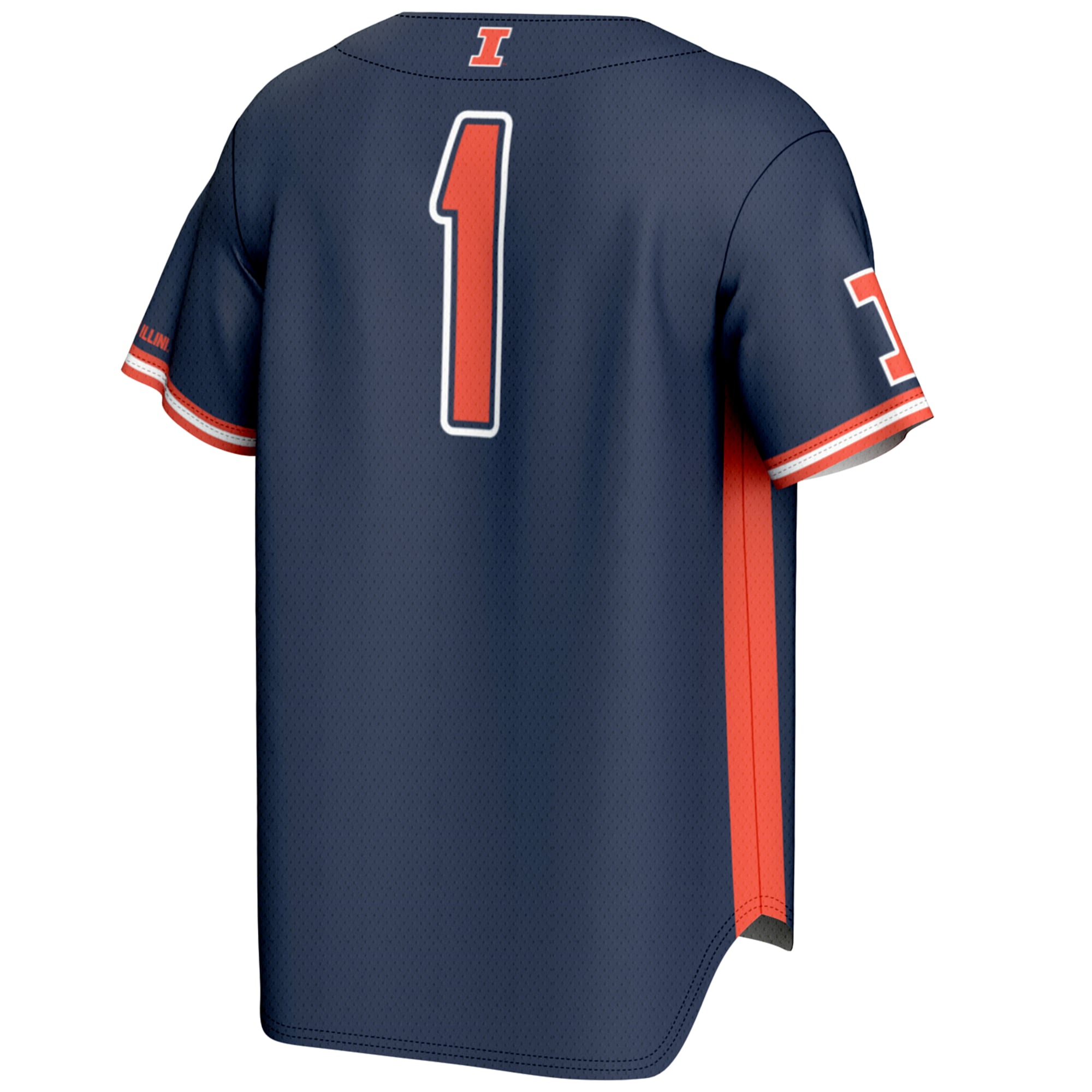 [NJP] Illinois Fighting Illini GameDay Greats Youth Lightweight Baseball Jersey - Navy