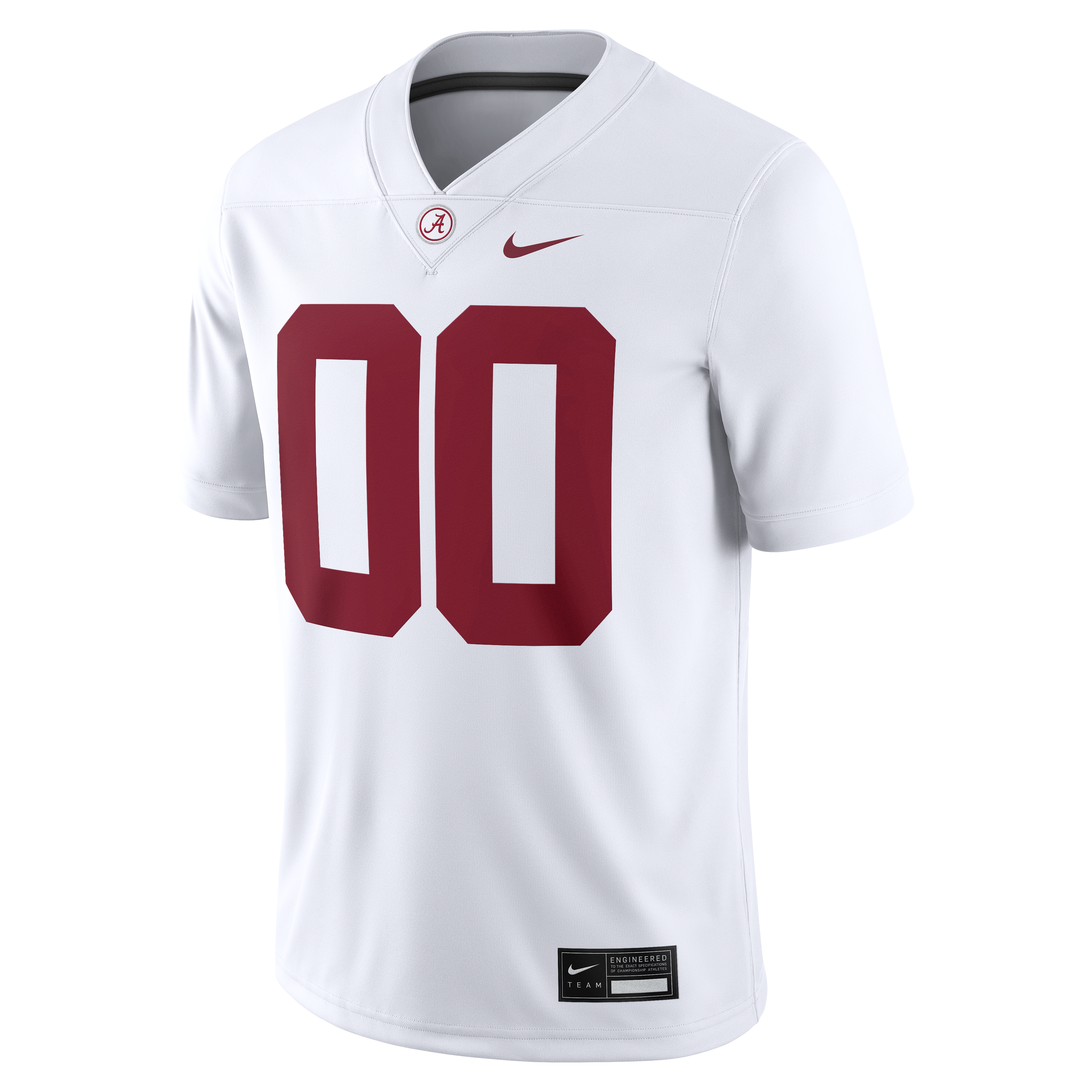 [NJP] Alabama Crimson Tide Custom Game Jersey - White
