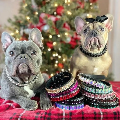 Collar Rhinestone Necklace For Your Posh Pup For French Bulldogs