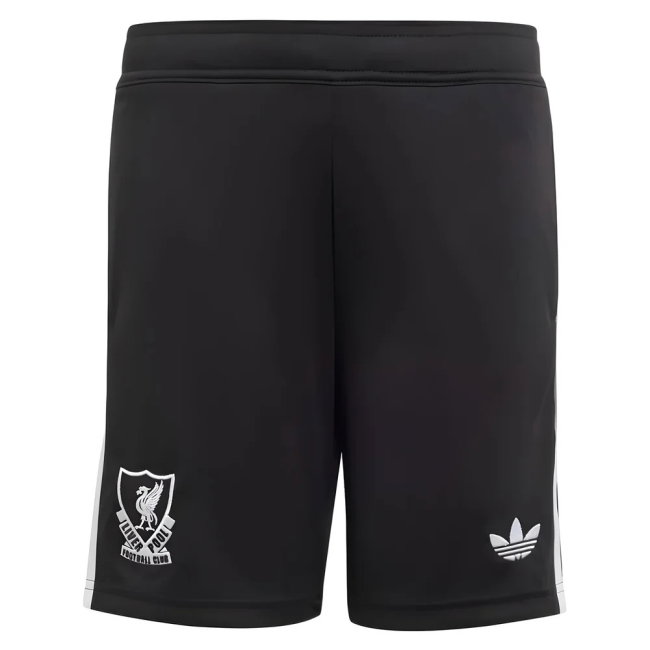 2025-2026 Liverpool Third Goalkeeper Shorts (Black) - Kids