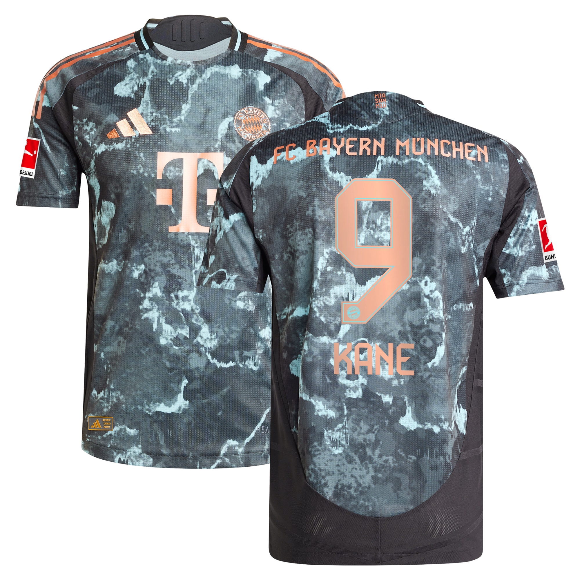 [SJH] Harry Kane #9 Bayern Munich 2024/25 Away Authentic Player Jersey - Black