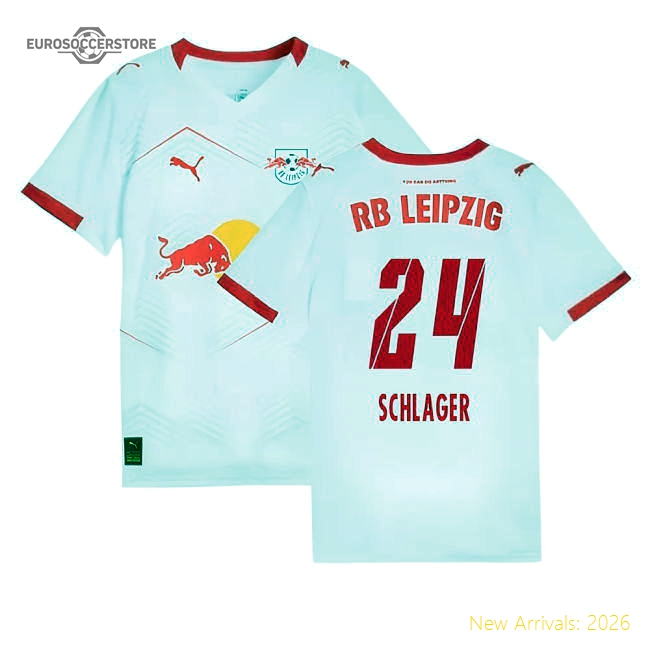 2025-2026 Red Bull Leipzig Home Kit Top (Kids) (Schlager 24)
