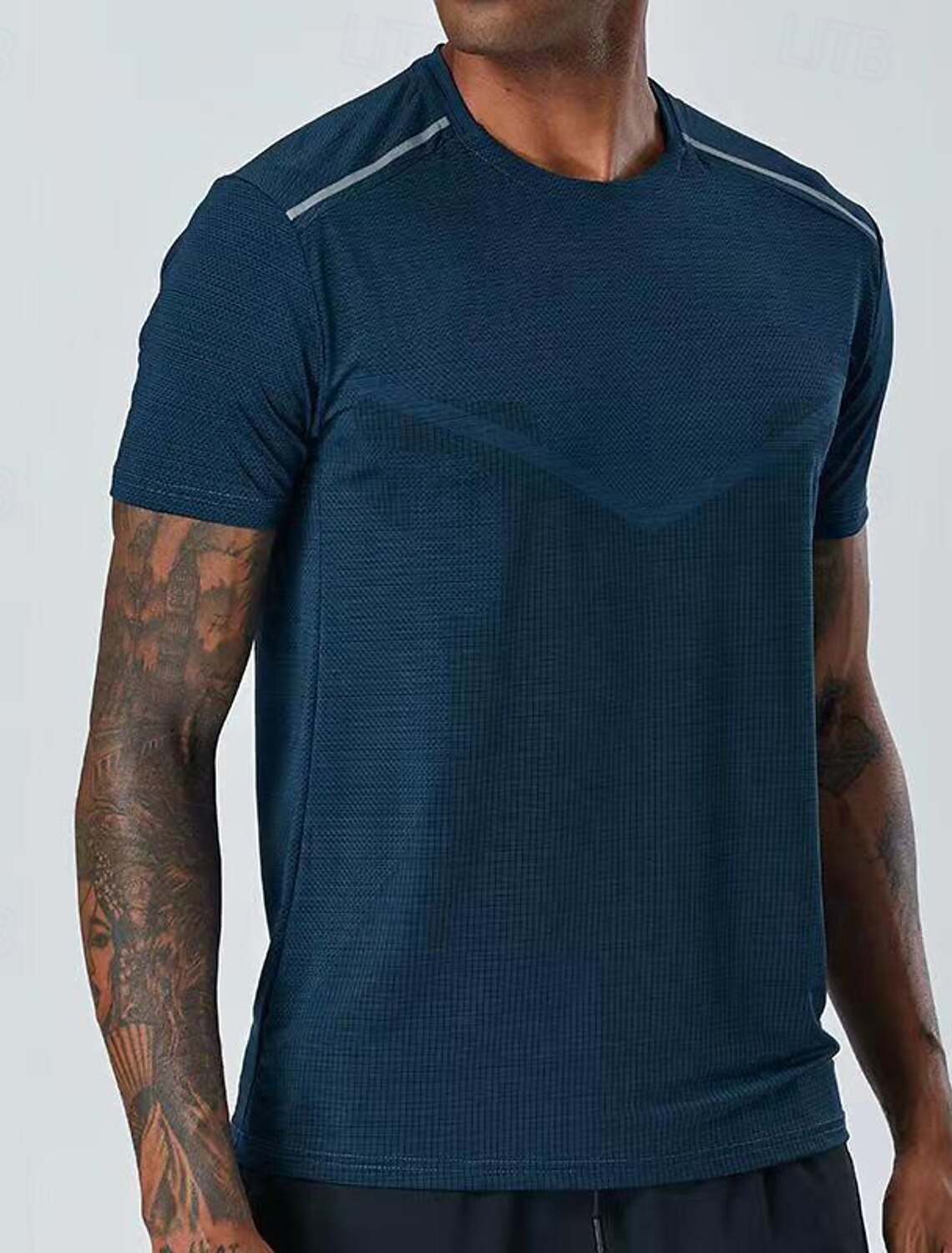Men's Solid Colored Running T-Shirt Compression Shirt Short Sleeve Top