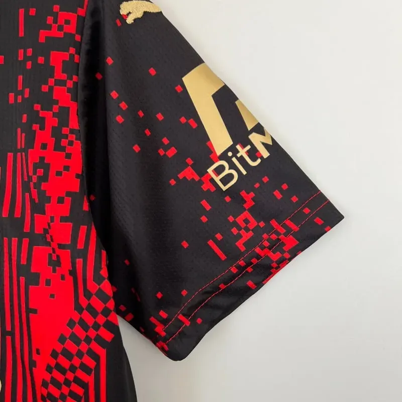 Cheap 2022-2023 Kids AC Milan Fourth retro kit