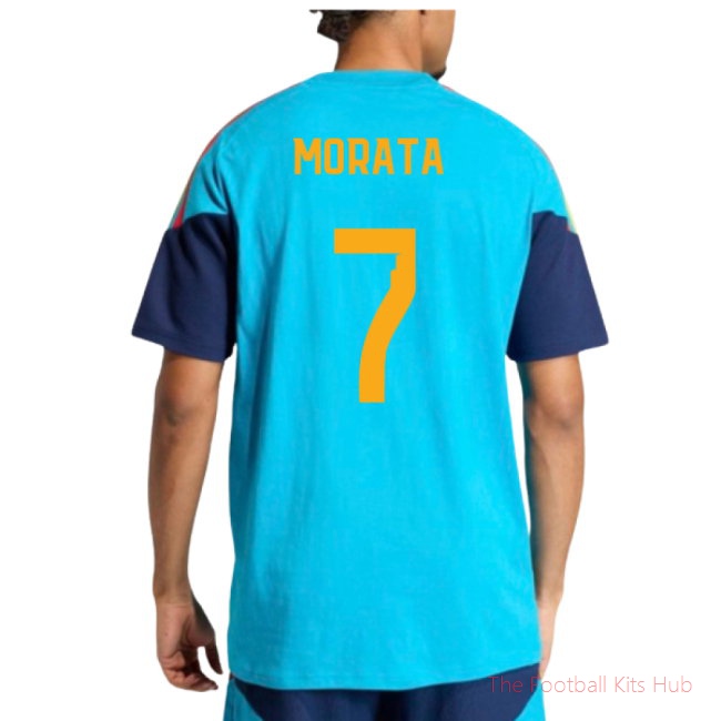 2026-2027 Spain Training Tee (Bold Aqua) (Morata 7)