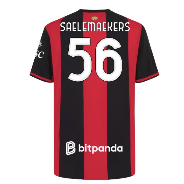 [DDJ] 2026-2027 AC Milan Authentic Home Shirt (Saelemaekers 56)