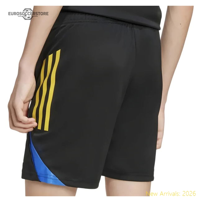 Authentic 2025-2026 Man Utd Eu Training Shorts (black) - Kids