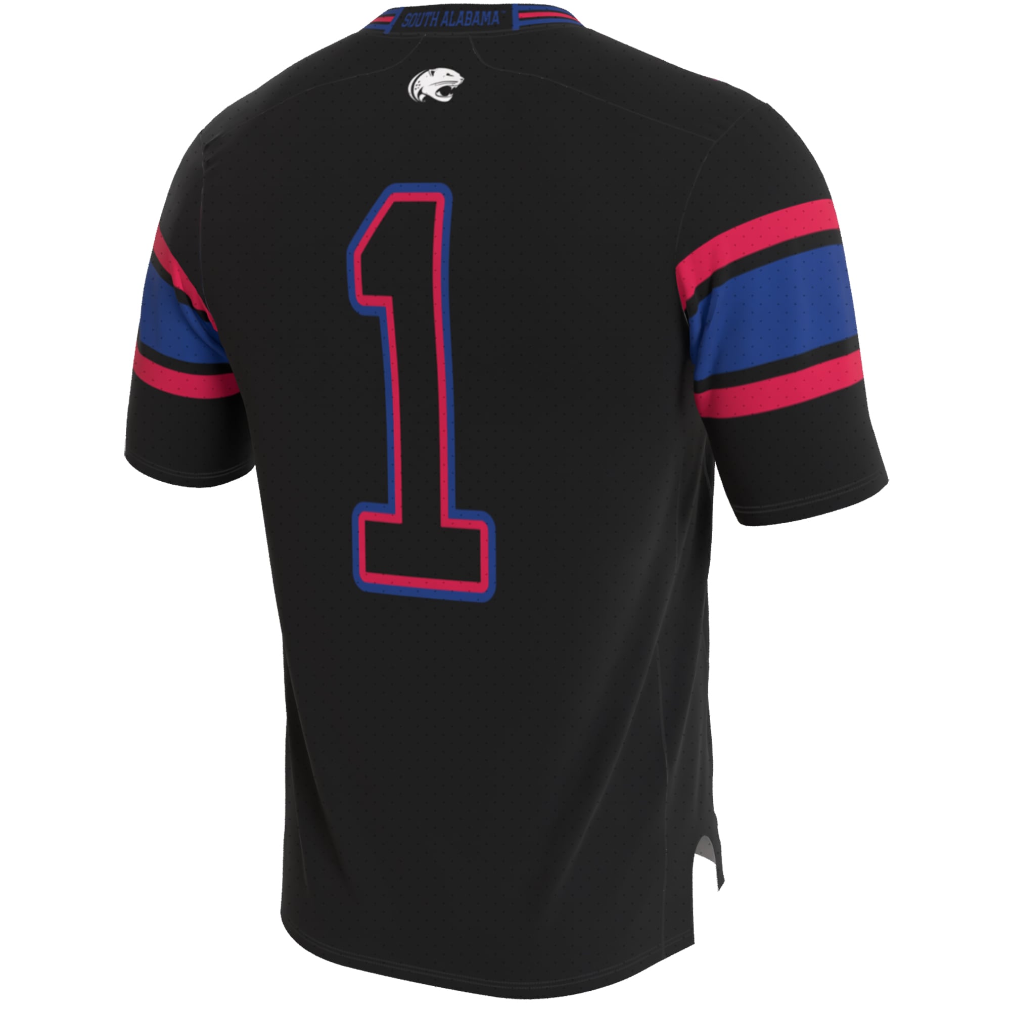 Youth Black South Alabama Jaguars Lightweight Collegiate Football Blackout Fashion Jersey