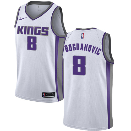 White Sacramento Kings #8 Nike Jersey - Budget-Friendly Quality
