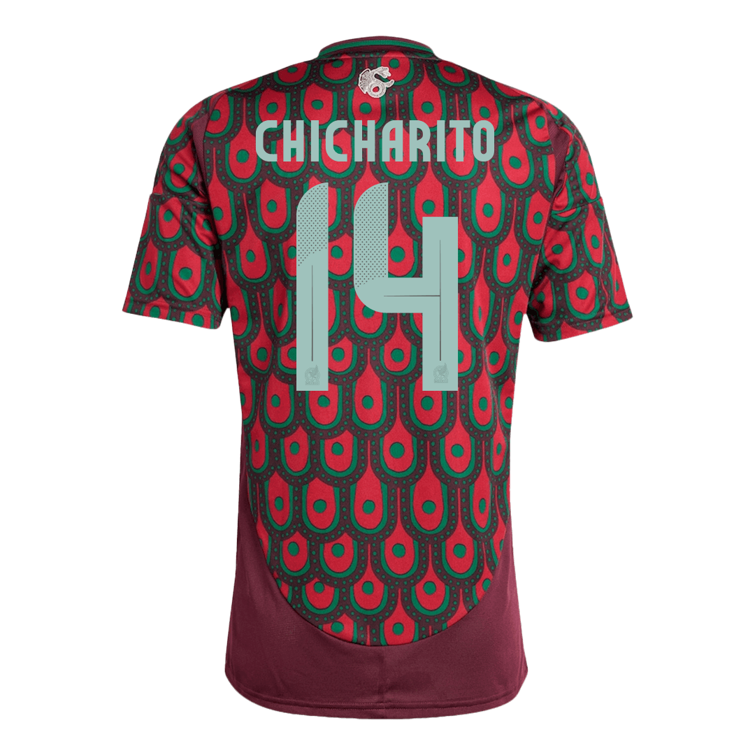 Men's Mexico CHICHARITO #14 Home Soccer Jersey Copa Am¨¦rica 2024Authe