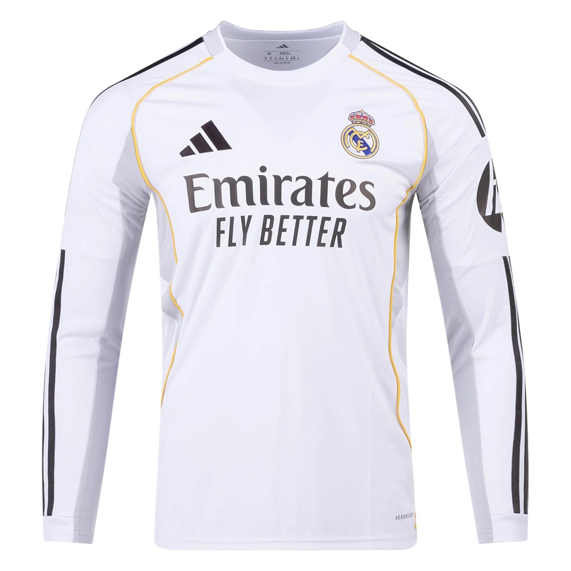 Real Madrid Sleeve 2025-2026 UCL Home Jersey – Authentic Shirt