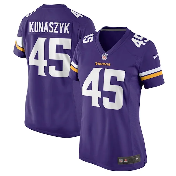None Jordan Kunaszyk Game Jersey - Purple | NFL Player Jersey