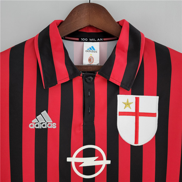 High Performance AC Milan 9900 Retro Home Long Sleeve Shirt