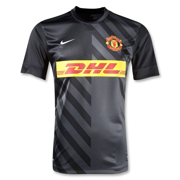Quick Dry Man Utd Manchester United Black Tranning T-Shirt Replica