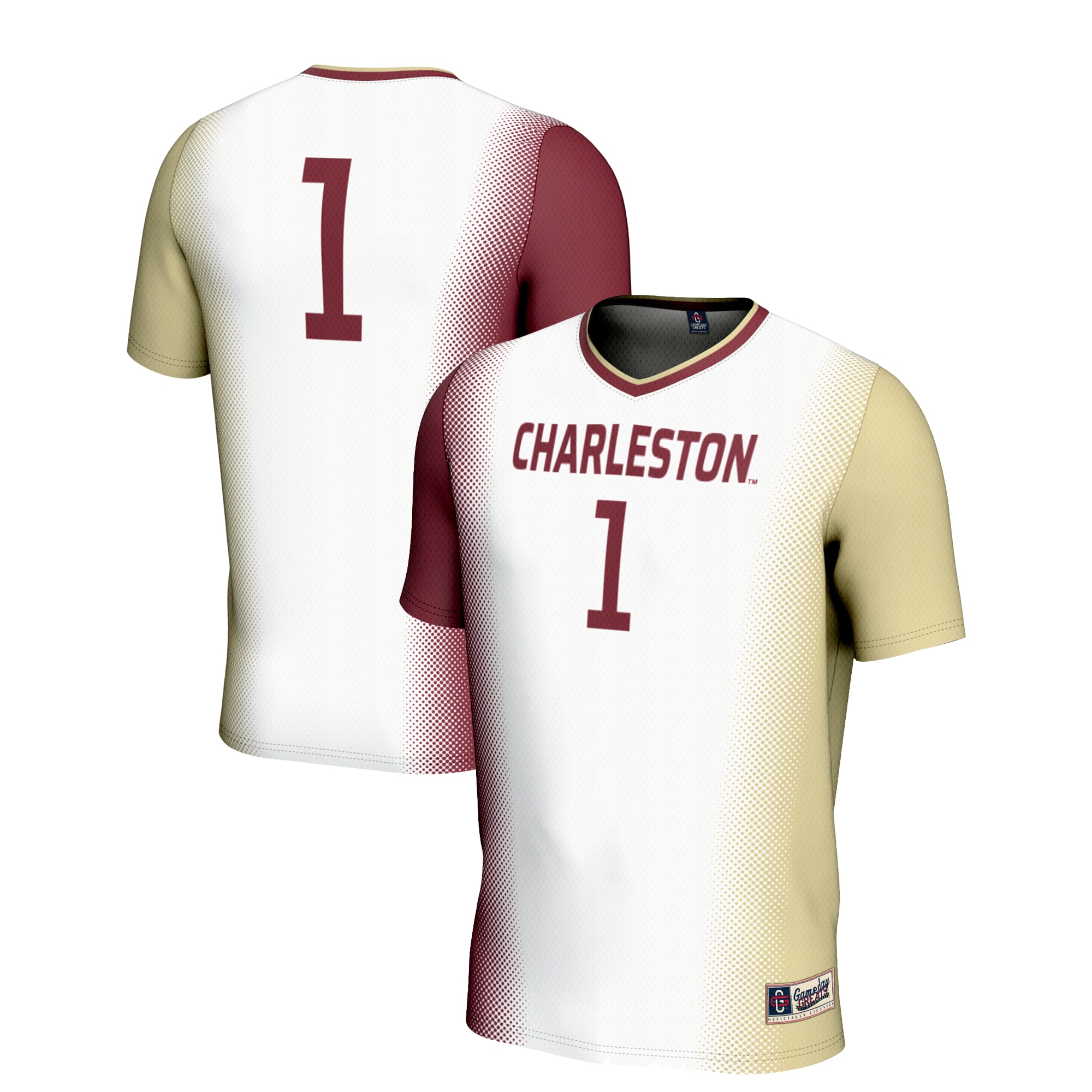 [SJH] Charleston Cougars GameDay Greats Lightweight Women's Soccer Jersey - White