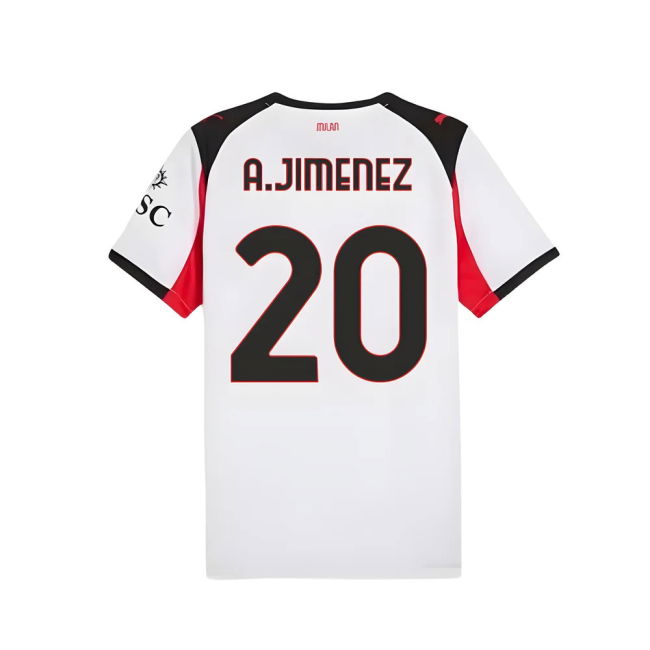 2025-2026 AC Milan Away Shirt (A.Jimenez 20)