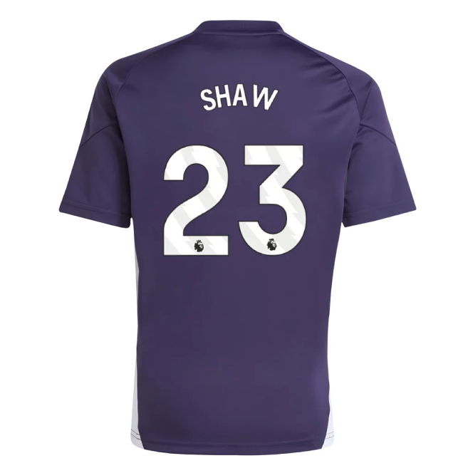 2025-20 Man Utd Authentic Training Soccer Jersey Shaw 23 L M S Kids