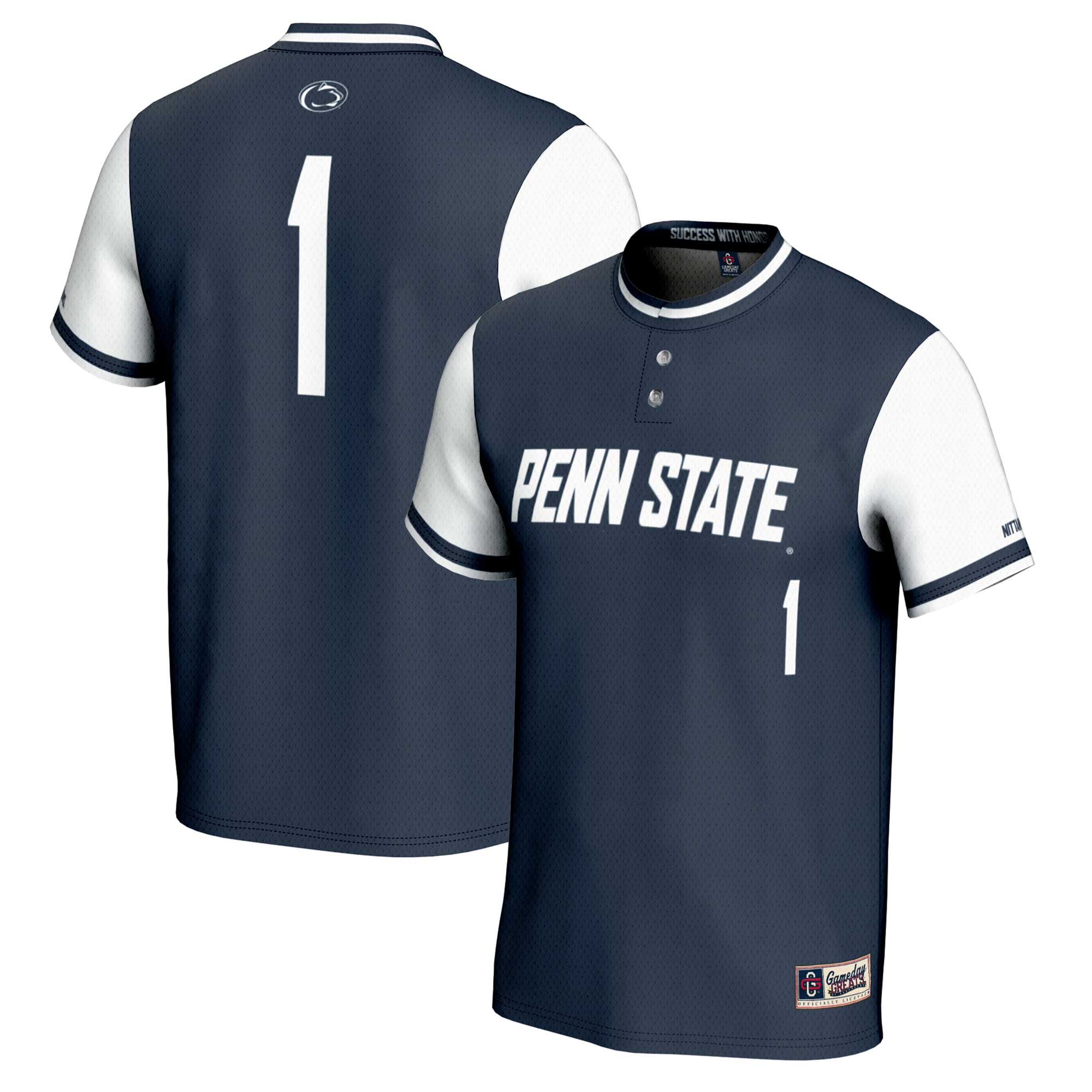 [NJP] Penn State Nittany Lions GameDay Greats Unisex Lightweight Softball Jersey - Navy