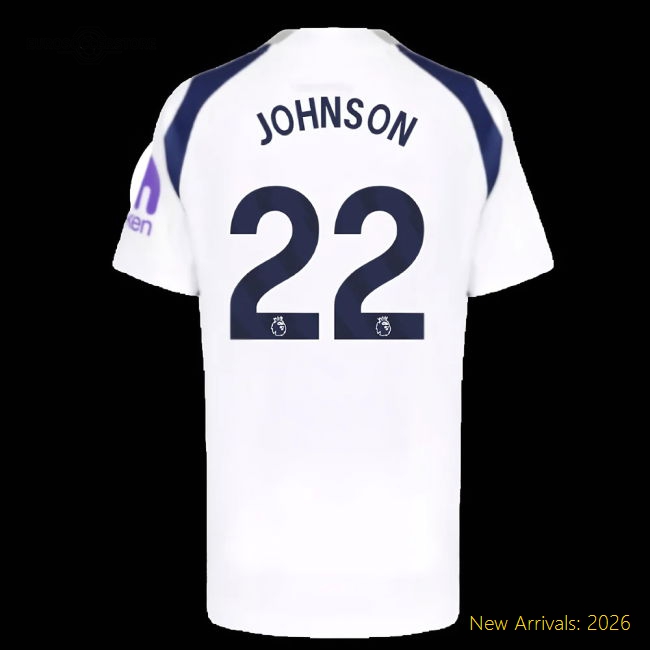 Durable Kids Football Team Johnson Jersey 2025-2026 Moisture-wicking