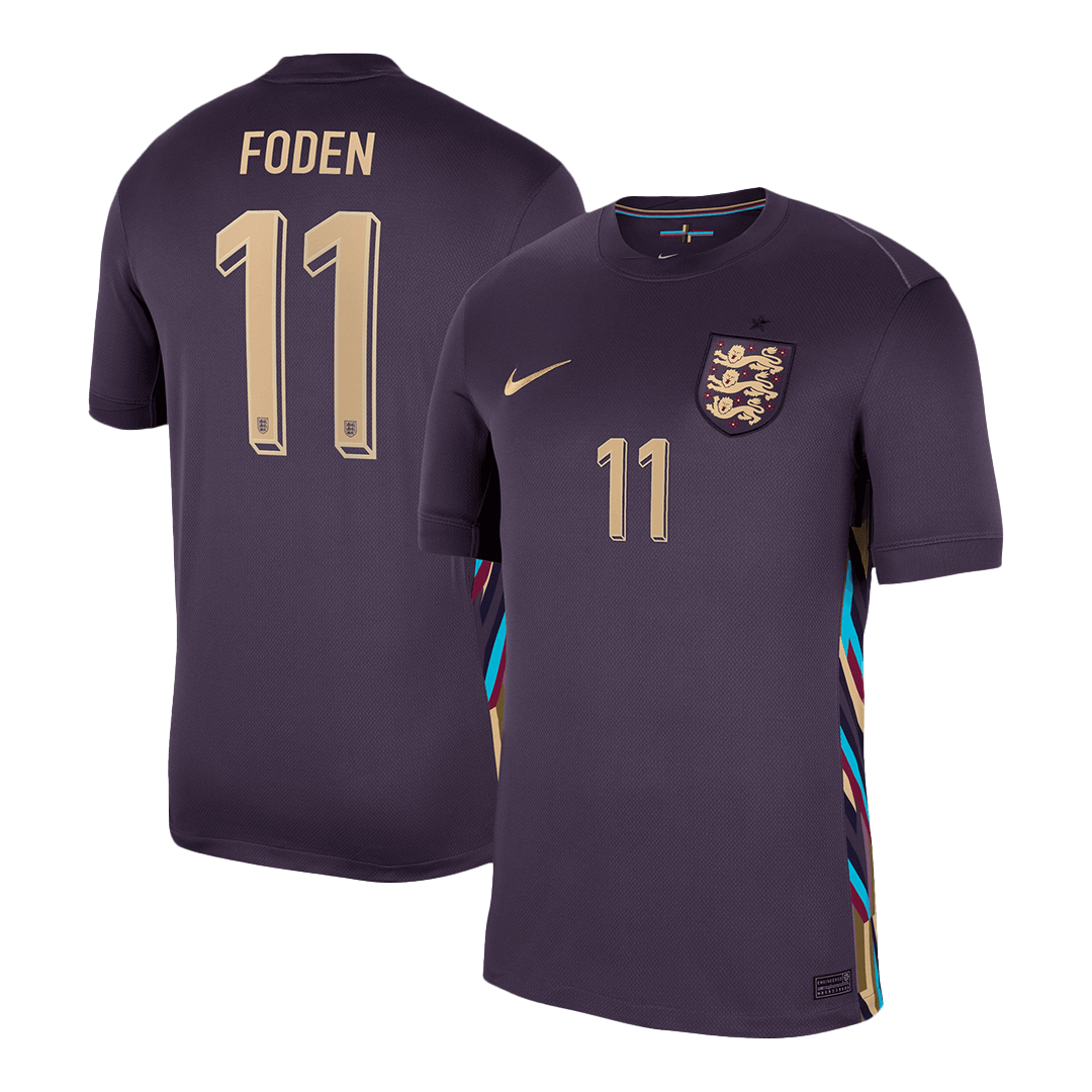 FODEN #11 England Away  Soccer Jersey Euro 2024 Authentic Kit