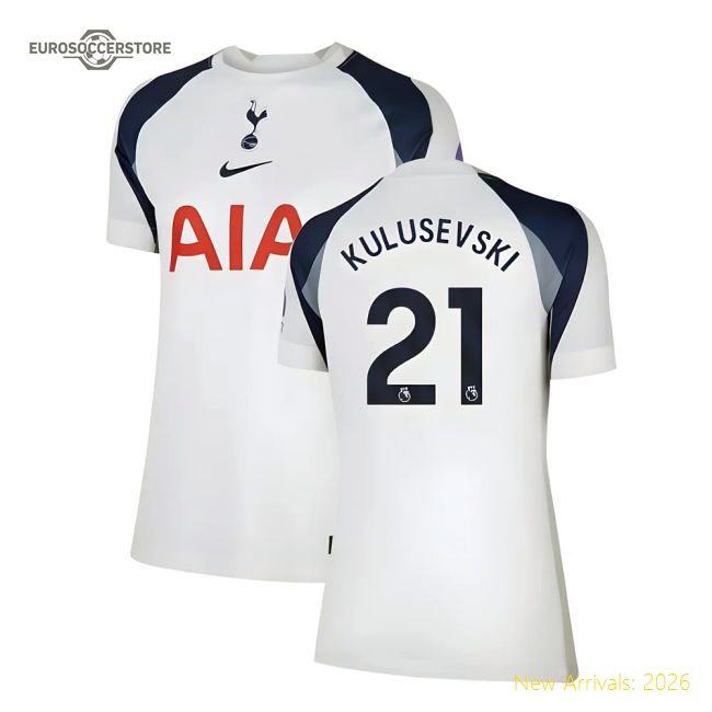 Exclusive Womens Football Team Kulusevski Jersey 2025-2026 Stretchy