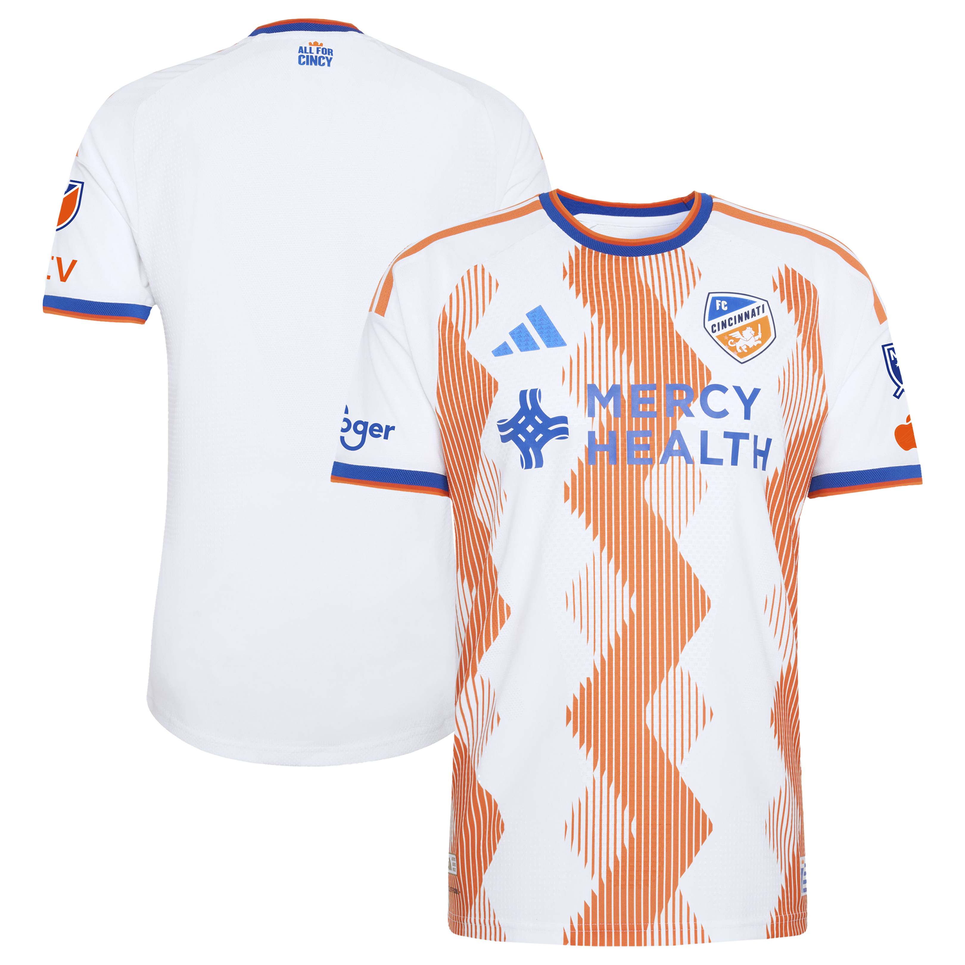 [ESK] Youth FC Cincinnati 2026 The Seven Hills Kit On-Field Authentic Patch Jersey - White