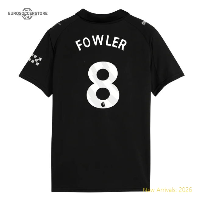 Authentic 2025-2026 Man City Away Shirt (kids) (fowler 8) - Premium