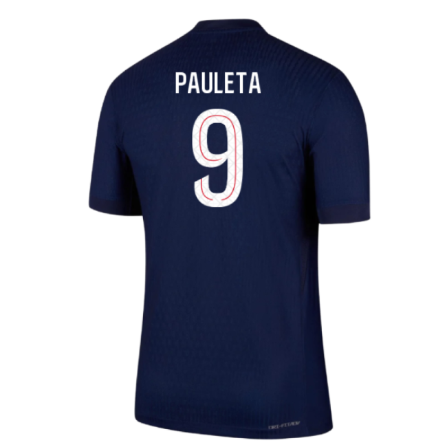 Top-Quality 2025-2026 Psg Home Dri-Fit Adv Authentic Shirt (Pauleta 9)