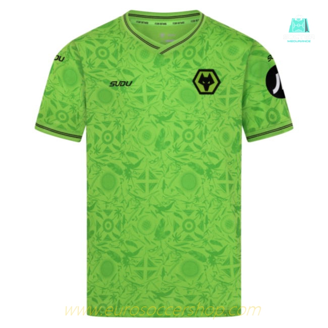 2025-2026 Wolves Goalkeeper Third Shirt (Green) - Kids (Your Name)