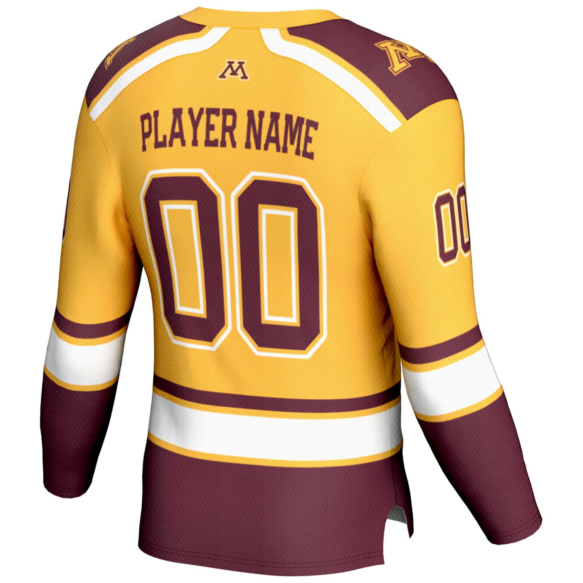 Minnesota Golden Gophers GameDay Greats NIL Pick-A-Player Hockey Jersey - Gold