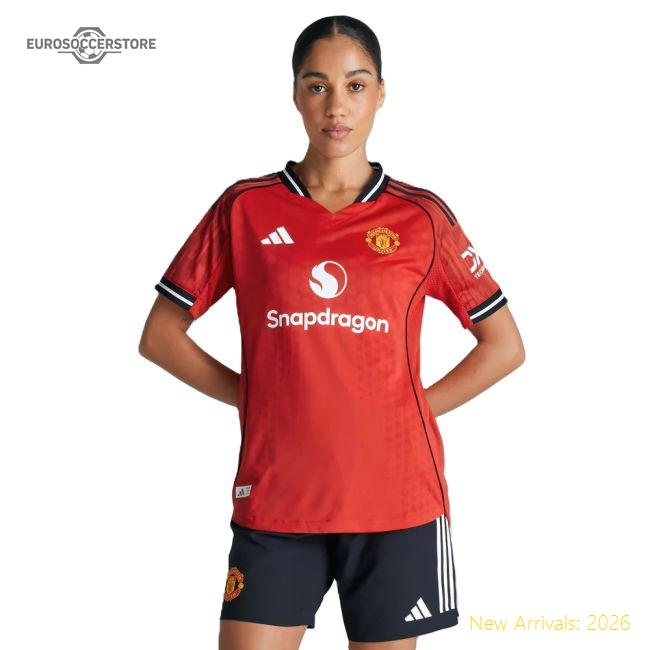 2025-2026 Man Utd Authentic Home Shirt (Womens) (Beckham 7)