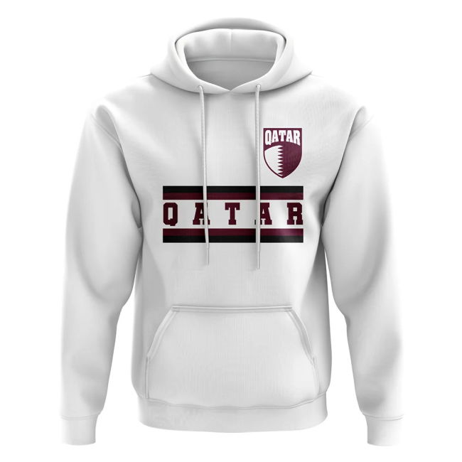 Elite Qatar Core Football Country Hoody (White) Fan-Favorite