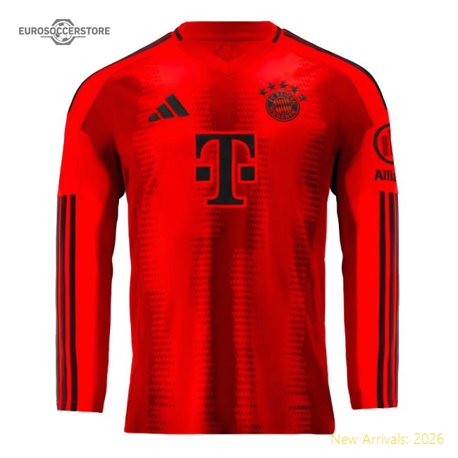 2024-2025 Bayern Munich Long Sleeve Home Jersey - Fan Design