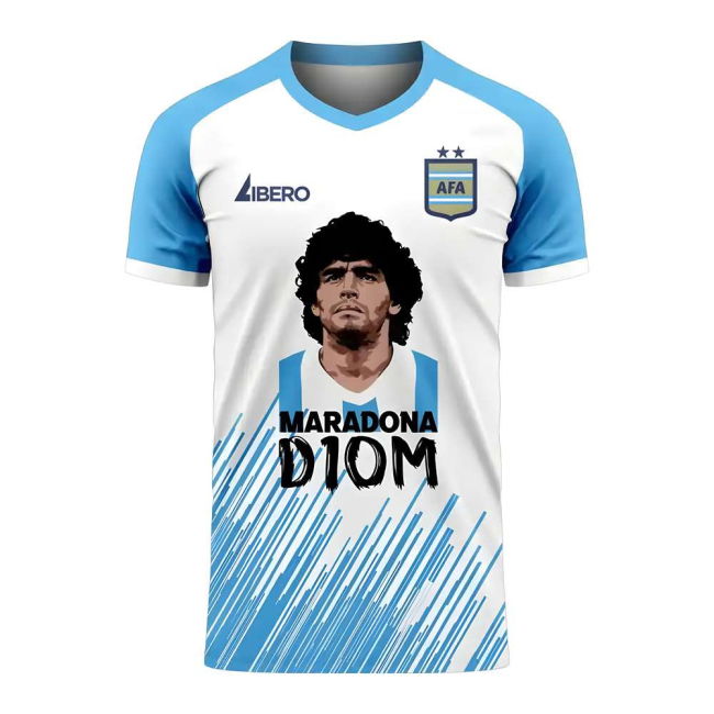 Diego Maradona D10M Concept Shirt (White) - Womens