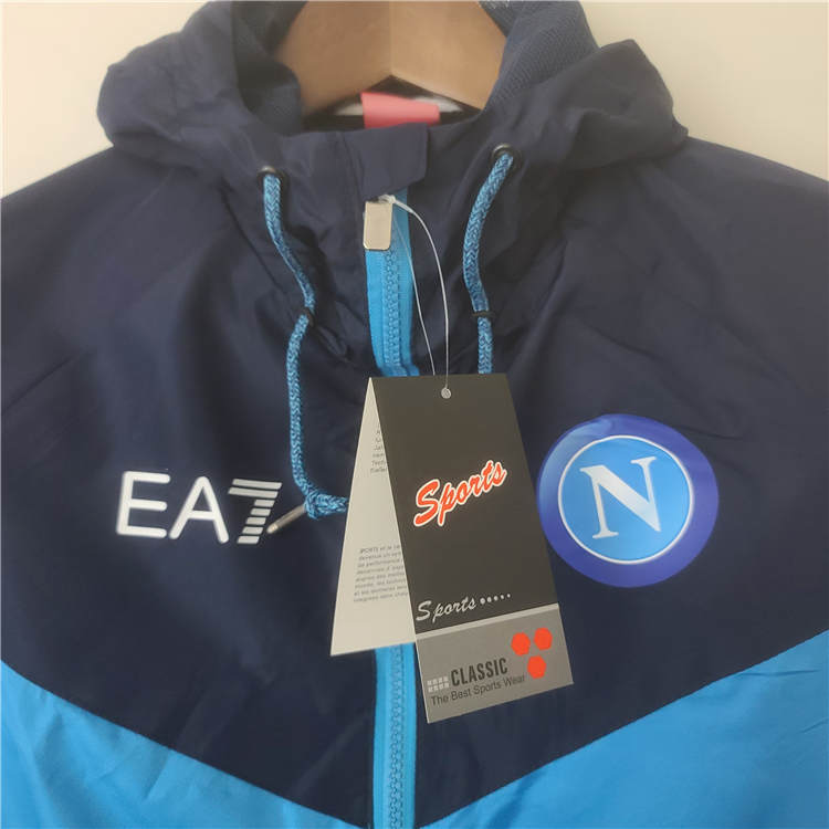 Napoli 2223 Blue Windbreaket Jacket - Official Replica 22978