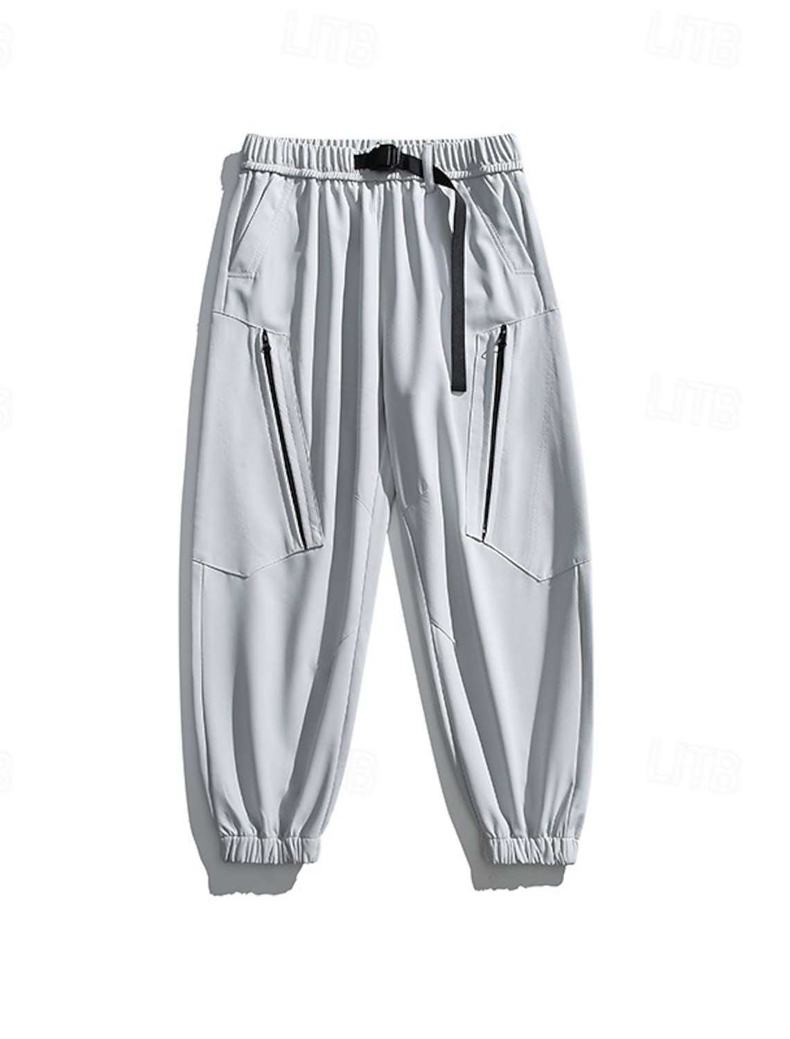 Men's Hiking Pants Trousers Waterproof pants Drawstring Pants Softshell Pants Spring Autumn / Fall Outdoor Regular Fit Waterproof Windproof Bottoms Pocket Elastic Waist Black White Camping / Hiking