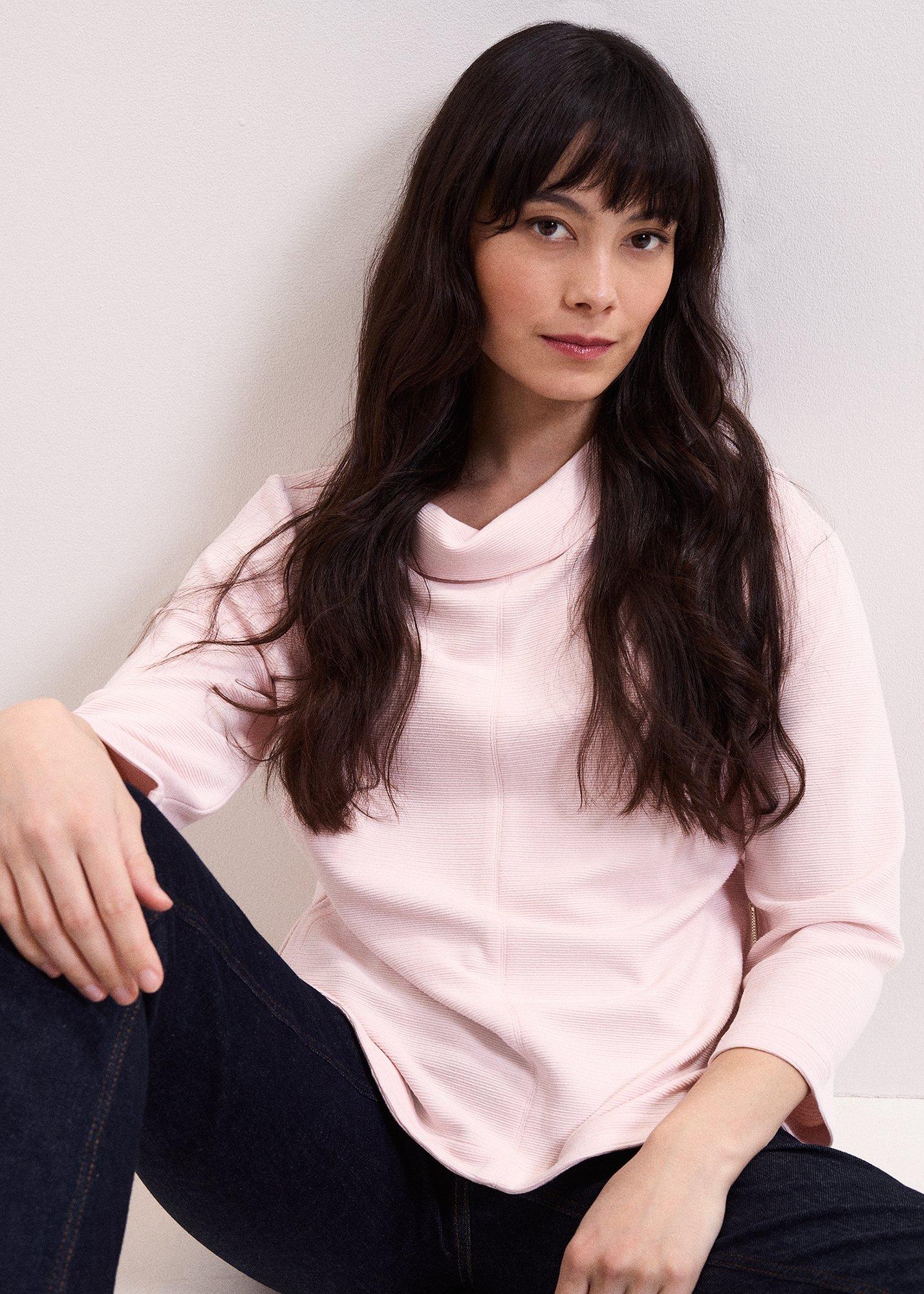 Solene Textured Long Sleeve Top