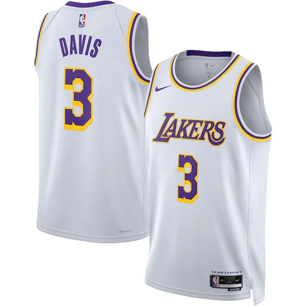 Anthony Davis LAL Swingman Jersey - classic Basketball - White #1