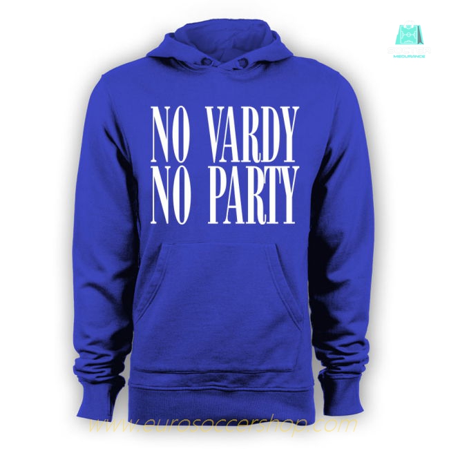 Leicester City No Vardy No Party Hoody (Blue)