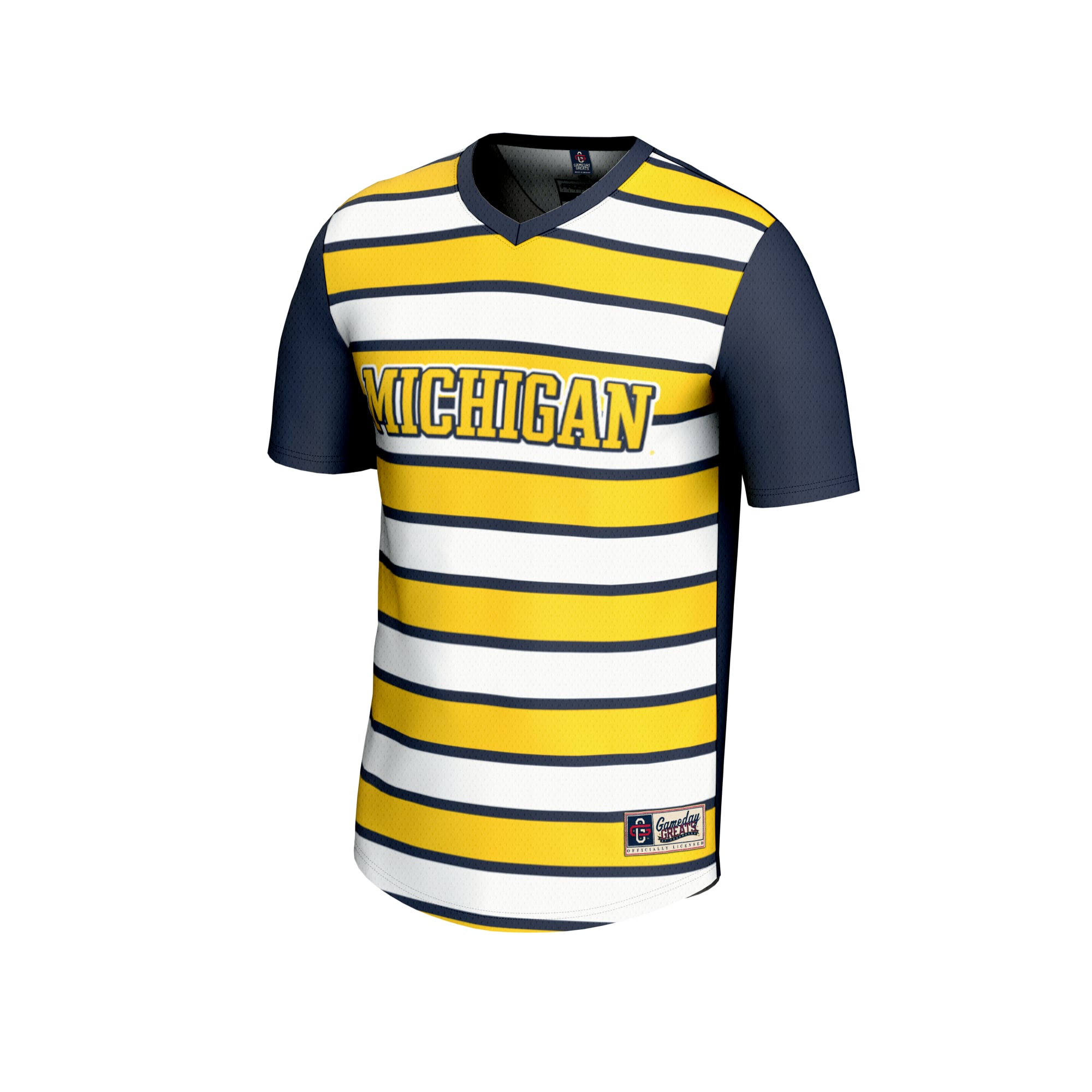 #1 Michigan Wolverines GameDay Greats Youth Lightweight Soccer Fashion Jersey - Navy