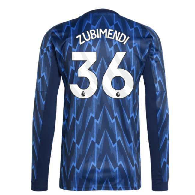 Authentic Design Proud Arsenal Arsenal Long Sleeve Away Shirt Zubi...