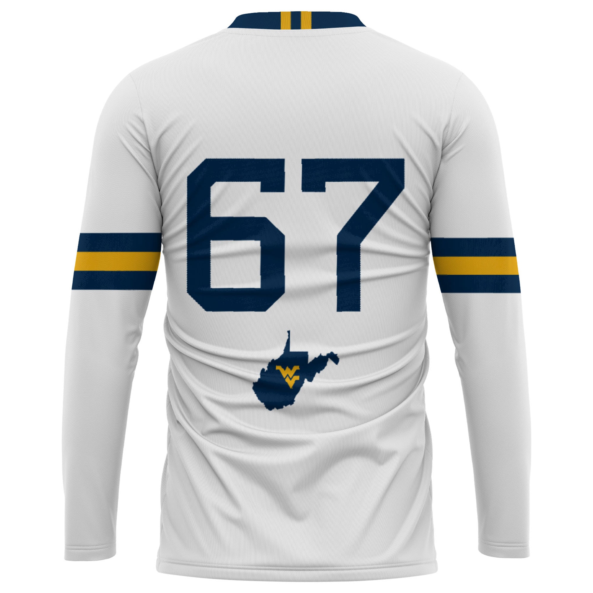 [NJP] West Virginia Mountaineers GameDay Greats Unisex Lightweight Volleyball Jersey - White