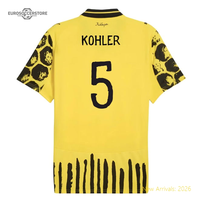 Professional-Grade 2025-2026 Kidsuper X Borussia Dortmund Cwc Home Shirt (Kohler