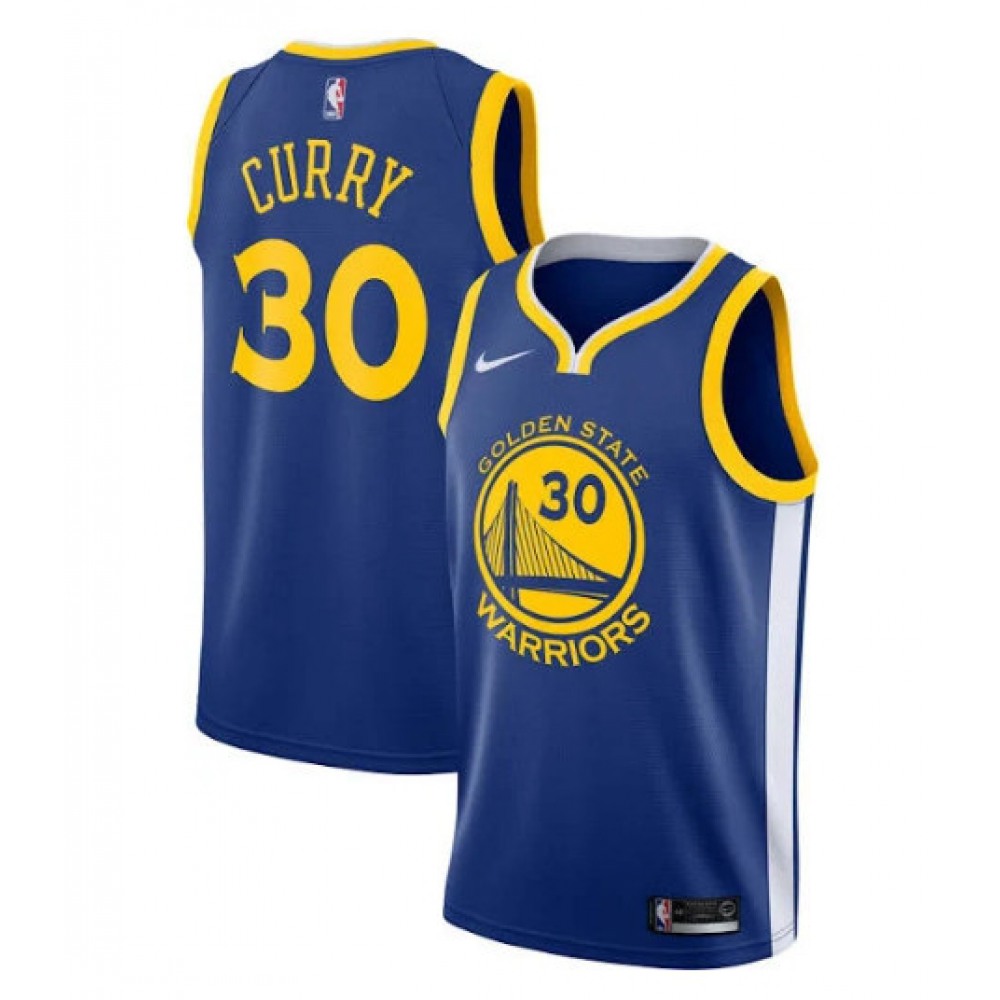 Pro Grade Stephen Curry30 Golden State Warriors Blue Jersey -