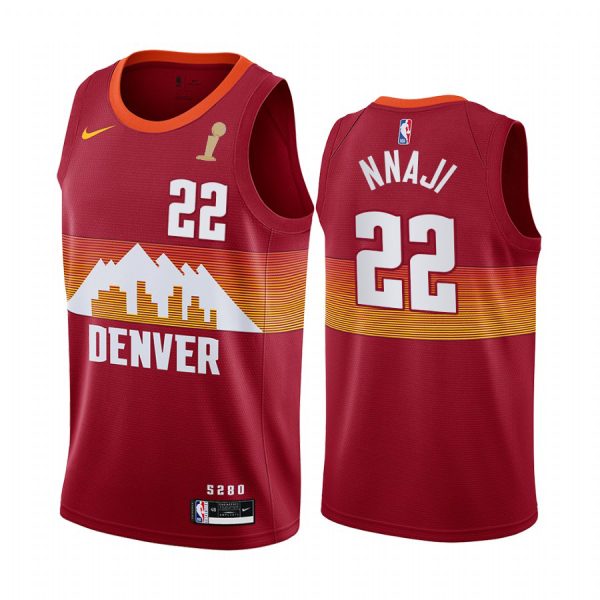 Premium Nuggets NBA Swingman Jersey #22 Zeke Nnaji 2023 Finals - Red