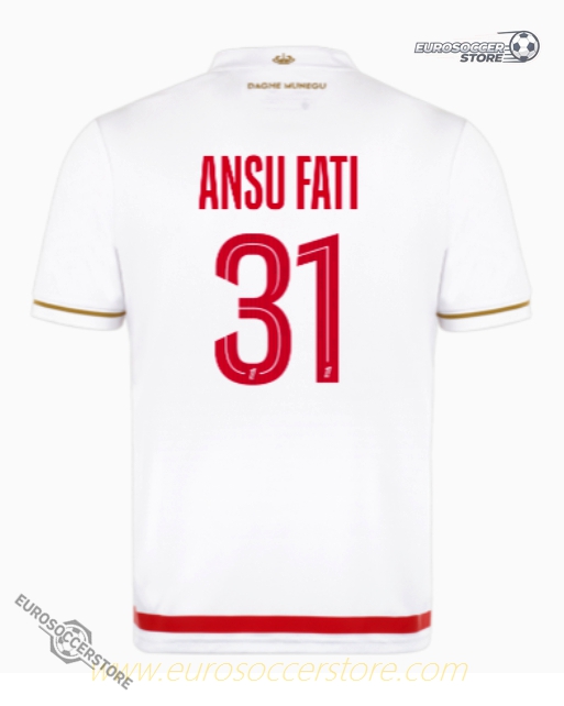 AS Monaco 25-26 Season Home Jersey - ANSU FATI #31
